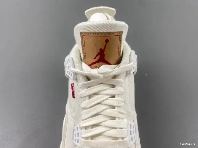 Kick Theory Levi's AO2571-100 4 'White' Air Jordan x 0615